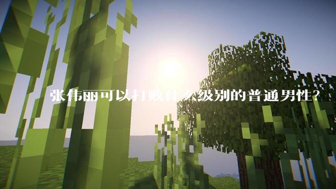张伟丽可以打败什么级别的普通男性？